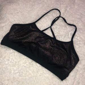 Black Medium Support Sports Bra